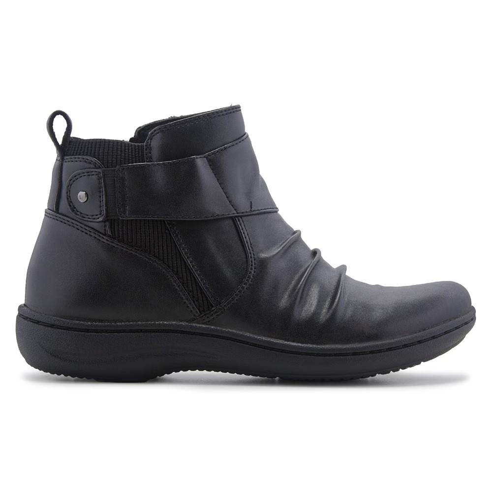 Женские ботинки Clarks из искусственной кожи, черный — фото 3