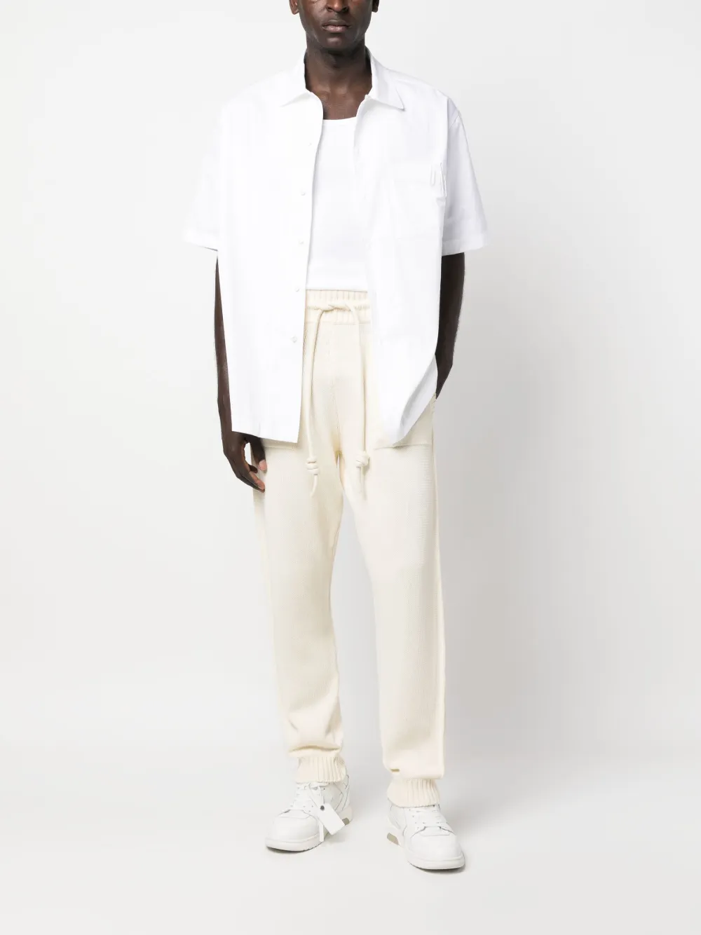Спортивные брюки с полосками Diag OFF-WHITE, нейтральный — фото 2