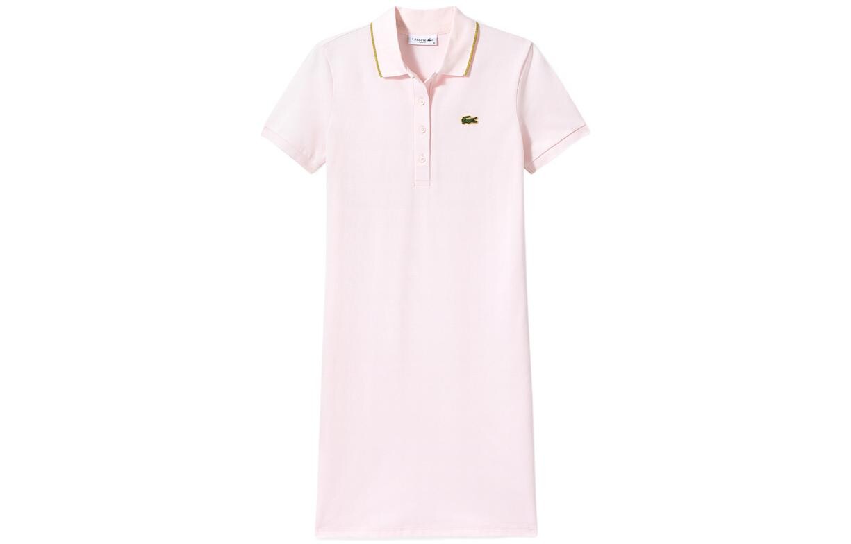 

Платье с короткими рукавами женское розовое Lacoste