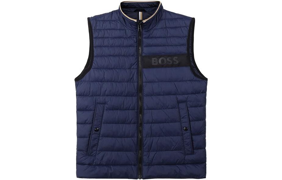 

HUGO BOSS Стеганый жилет с логотипом, Dark Blue