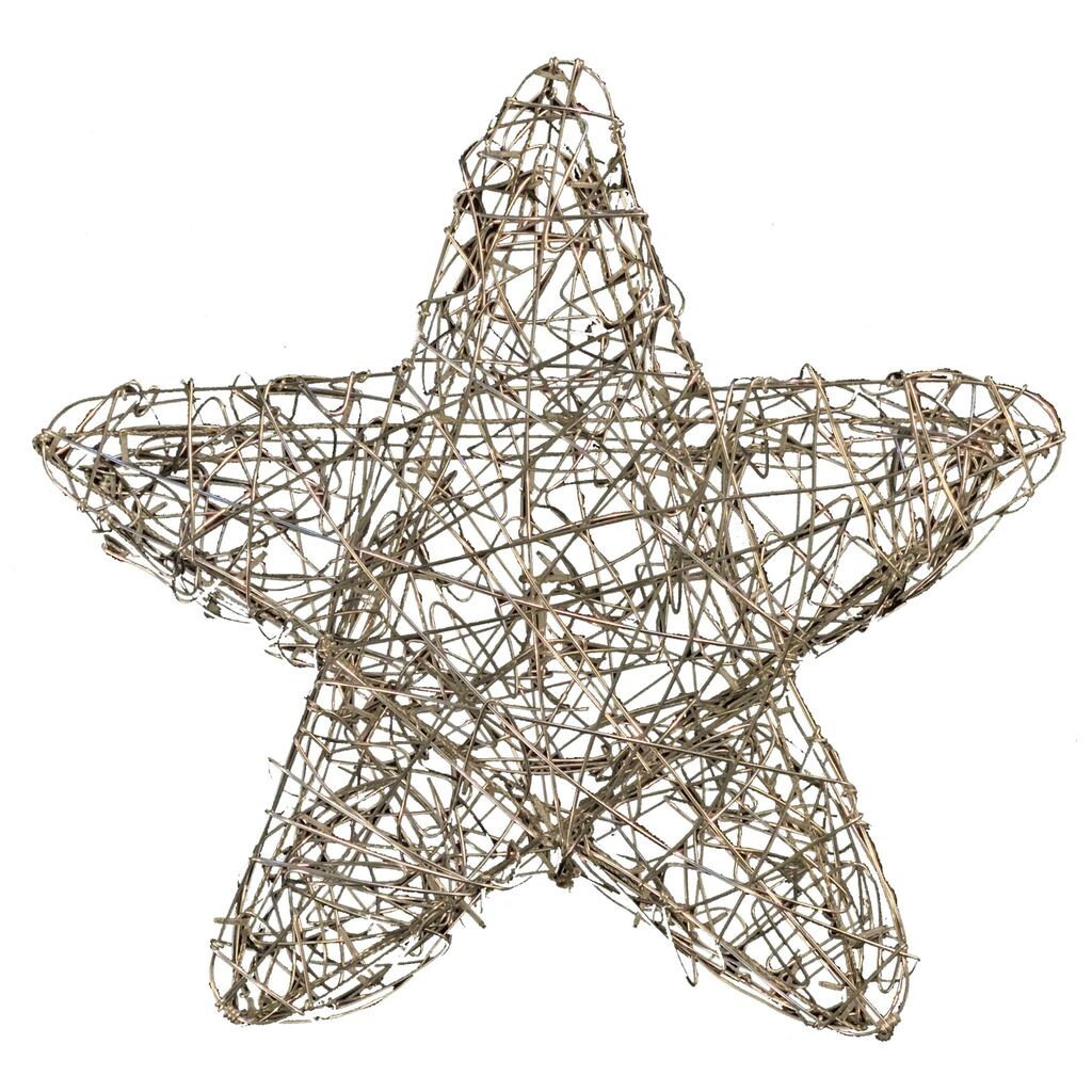 

Star Trading Светодиодный уличный светильник звезда, Sven, ручная работа, золото, Ø 63см