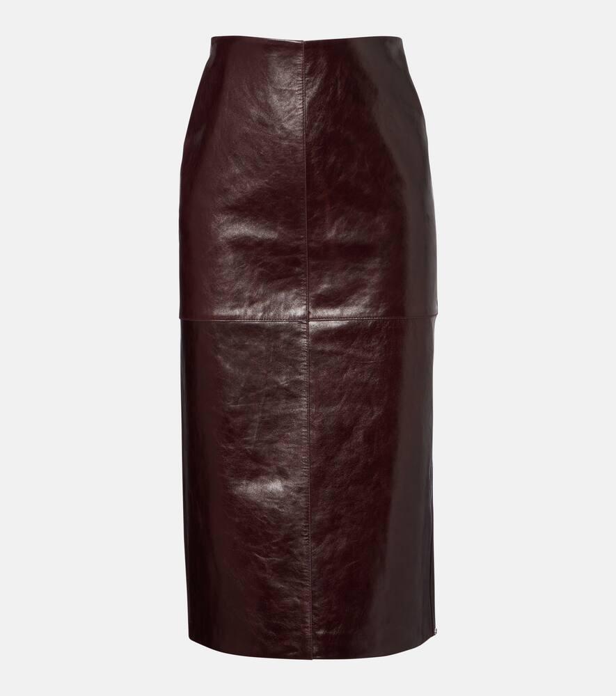 

Кожаная юбка-карандаш afa Sportmax, Bordeaux