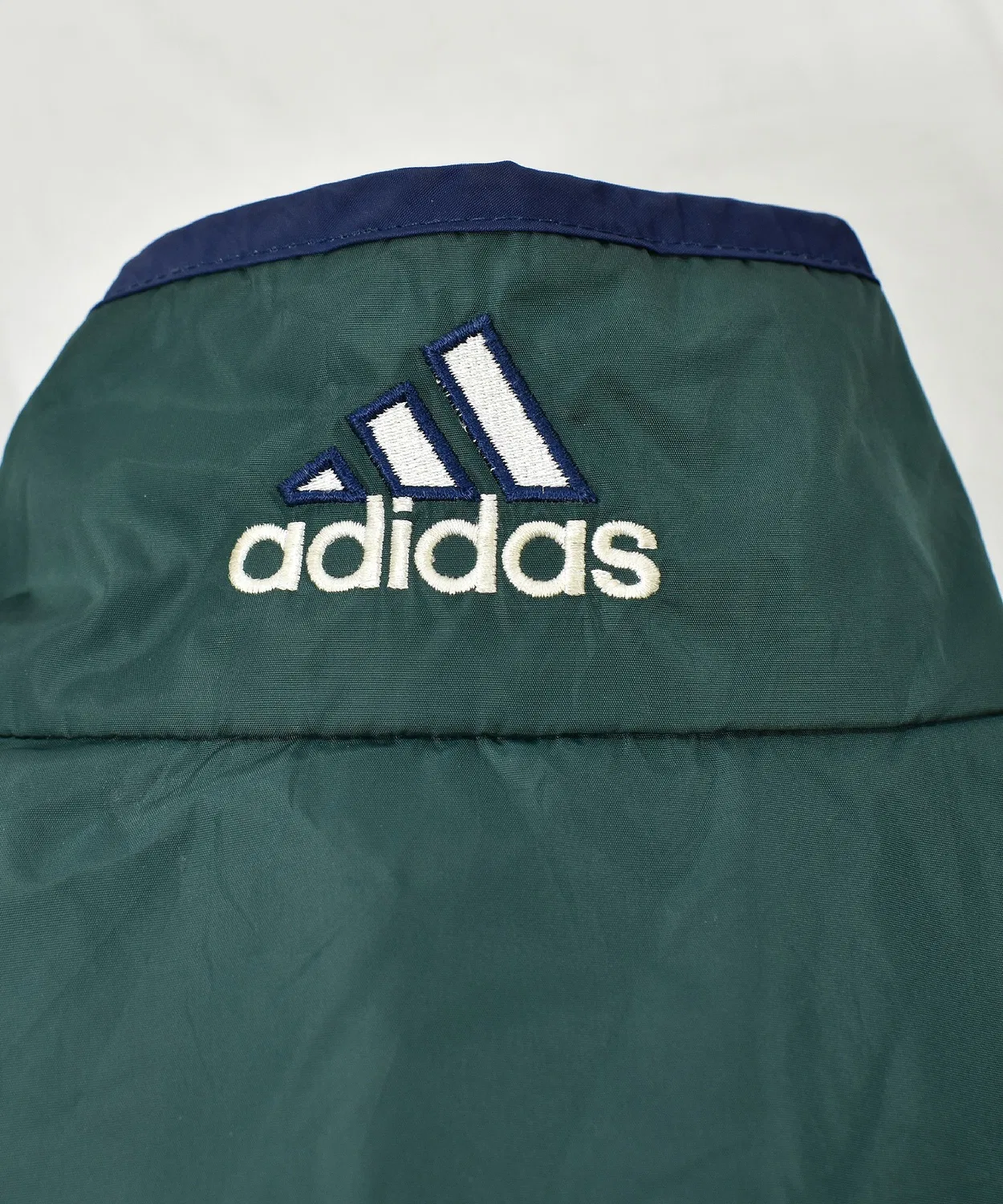 Винтажная куртка adidas Full Zip нейлоновая зелёная — фото 3