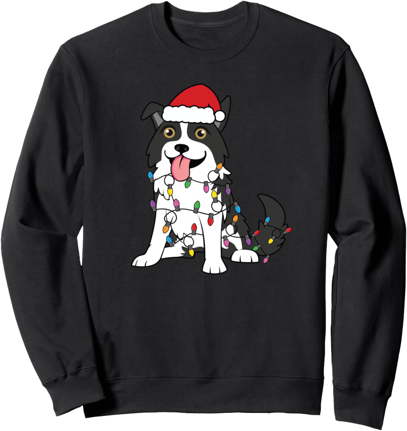

Рождественская толстовка с изображением бордер-колли Christmas Gifts By Kaz, черный