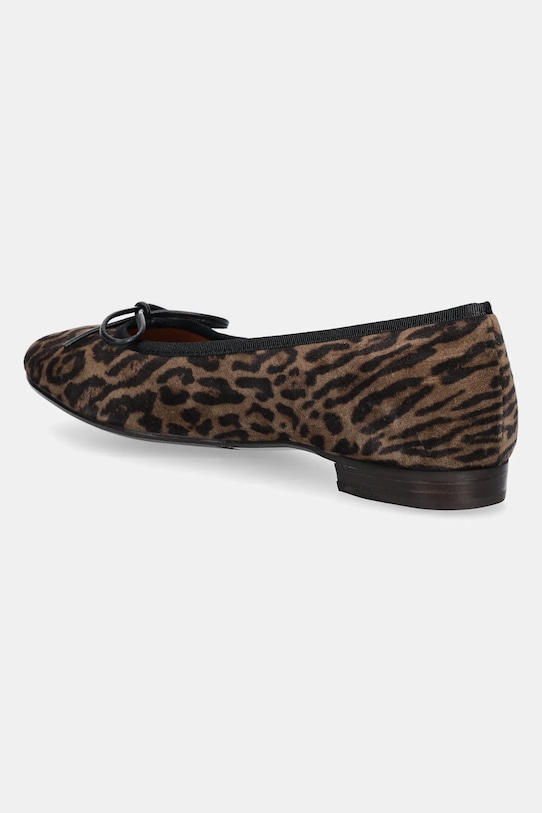 Замшевые балетки Leopardo arabica suede 544 Billi Bi, коричневый — фото 3