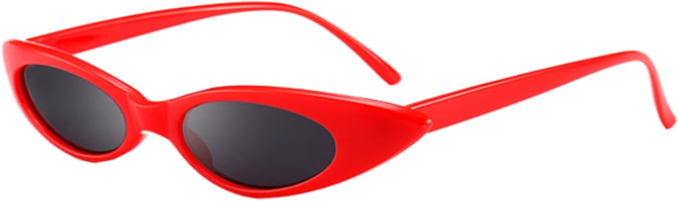 

Солнцезащитные очки с защитой UV400 | «Кошачий глаз», маленькие, красные и розовые | для женщин и мужчин, для занятий спортом на открытом воздухе и вождения DSVIGF, C4 Red Gray