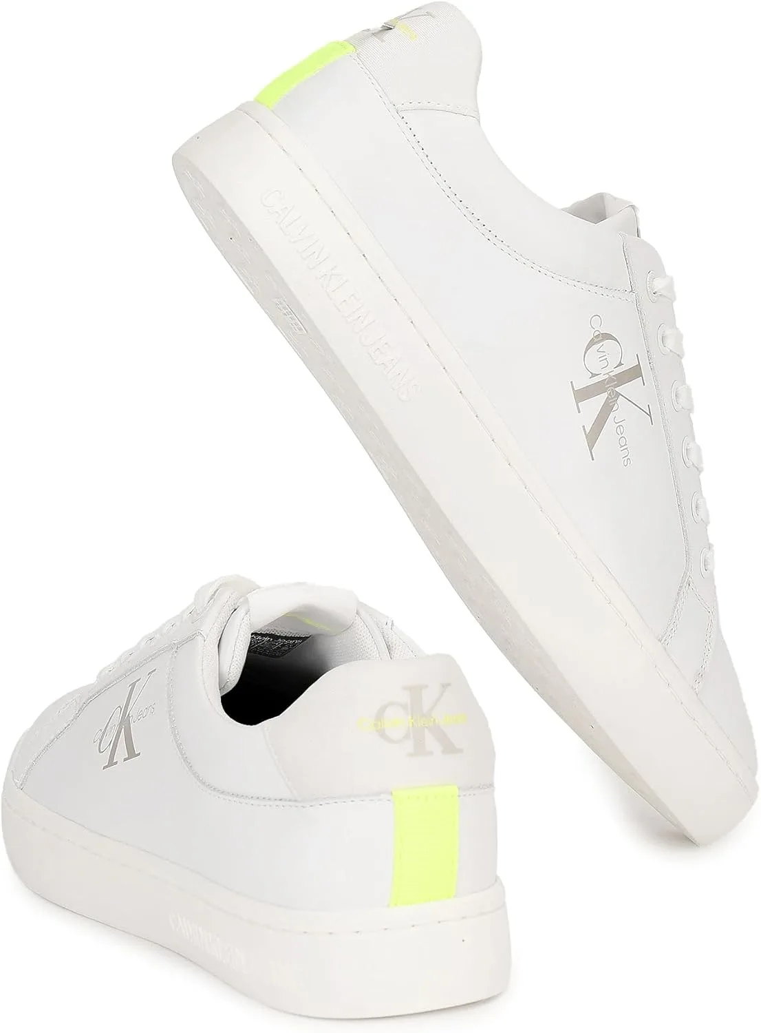 Кроссовки Calvin Klein Herren Classic Fluo Contrast Ym0ym00603 Cupole, белый — фото 2
