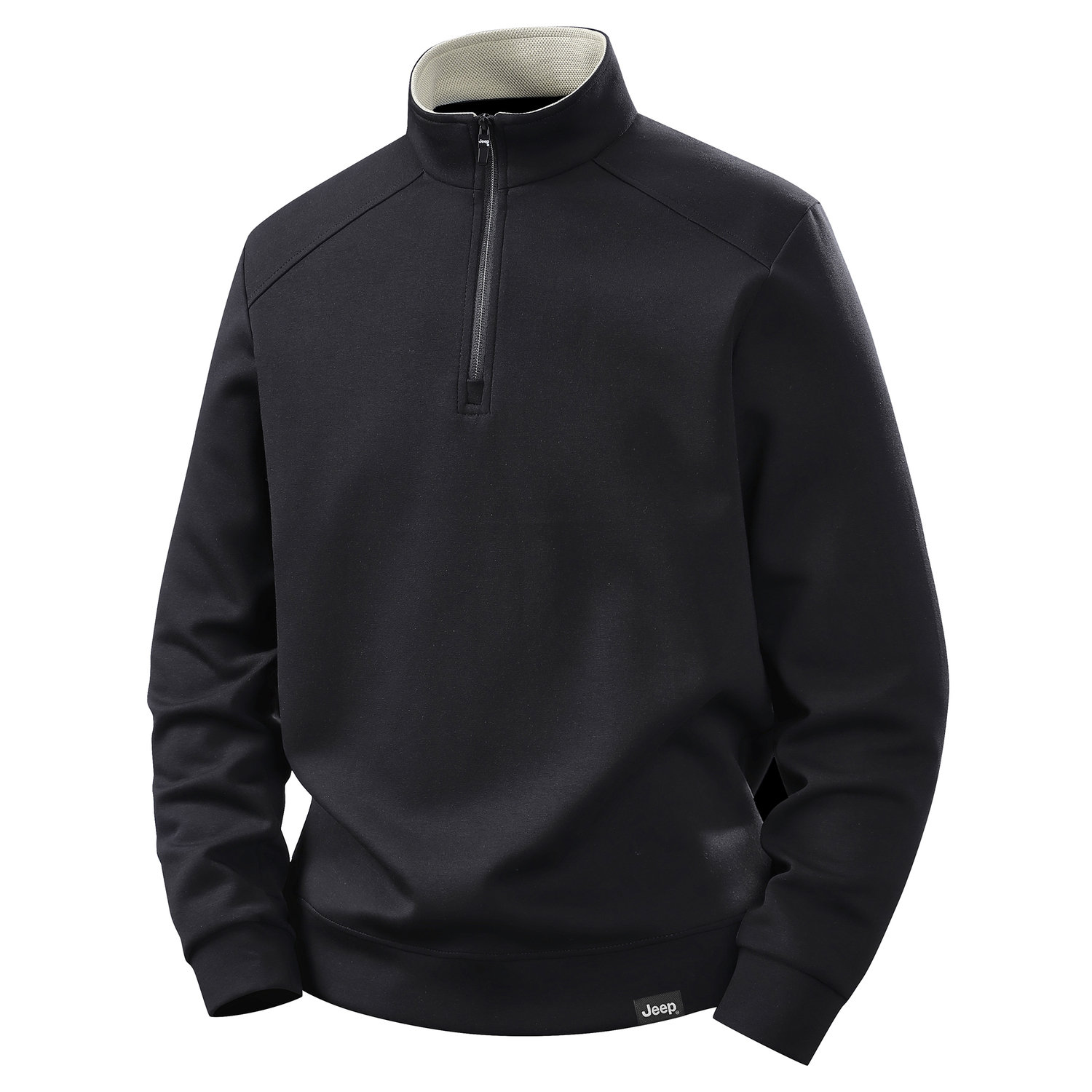 

Свитшот Unisex Stand Collar Moderate Regular Jeep, premium черный