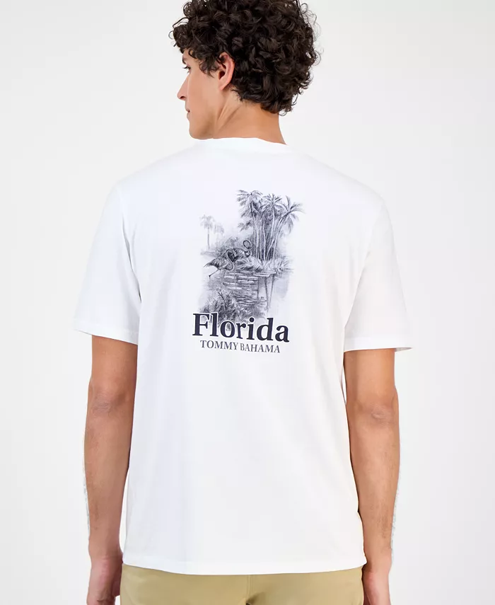 

Мужская футболка Everglade Sketch с коротким рукавом Tommy Bahama, белый