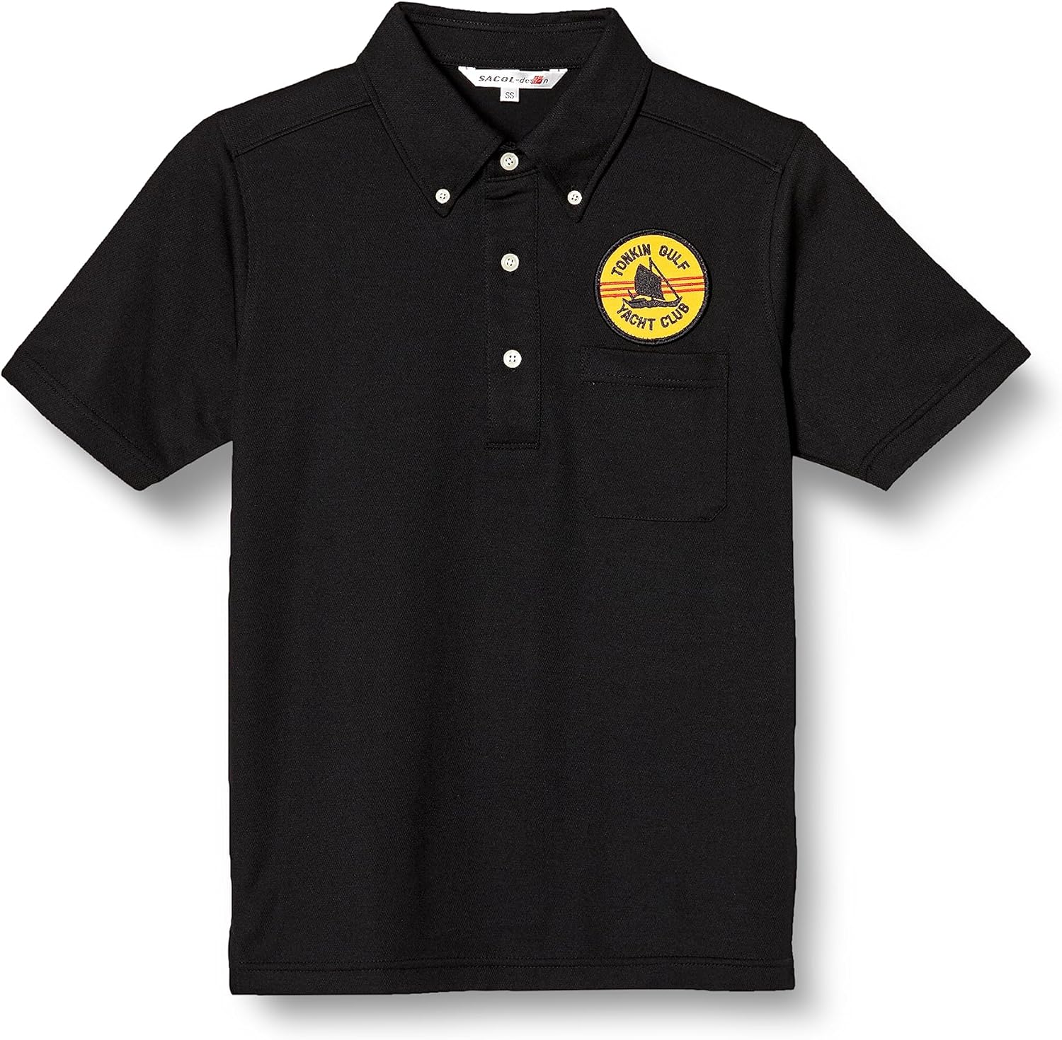 

Поло-рубашка F-Style F-SD021123 с коротким рукавом, украшенная гербом армии США, впитывает пот, быстро сохнет, имеет карманы и застежку на пуговицах, черная