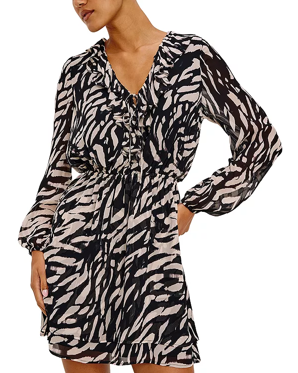 

Платье Lucresia с оборками и завязывающимся воротником Rails, мультиколор