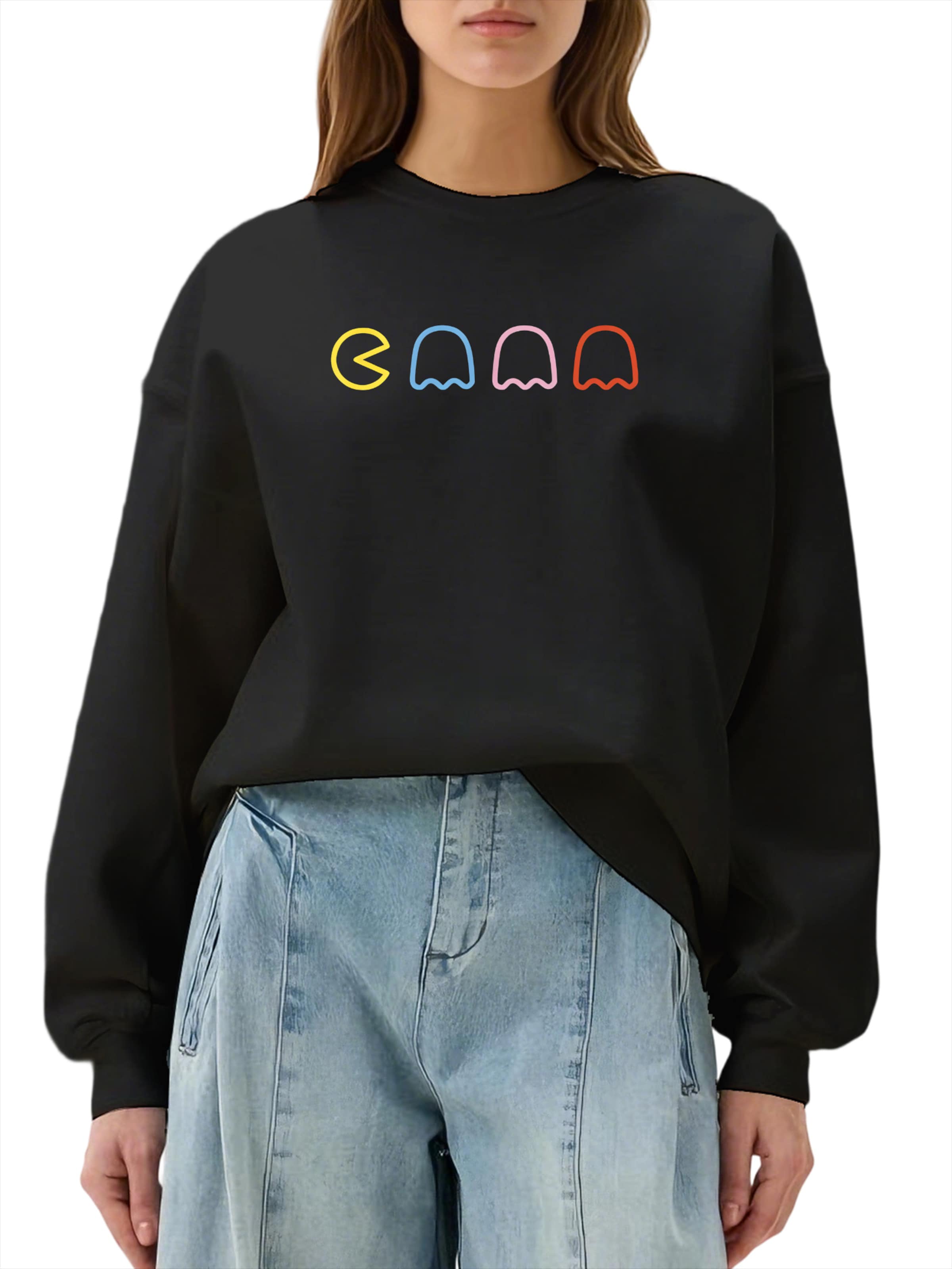 

GORHEY Свитшот в черном цвете, Черный, GORHEY Свитшот в черном цвете