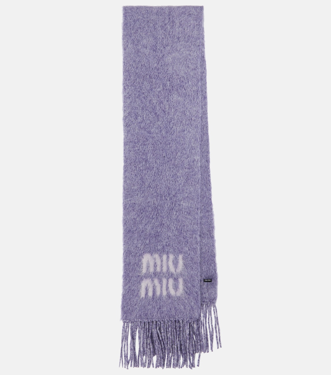 

Шарф из мохера и шерсти Logo Miu Miu, Glicine
