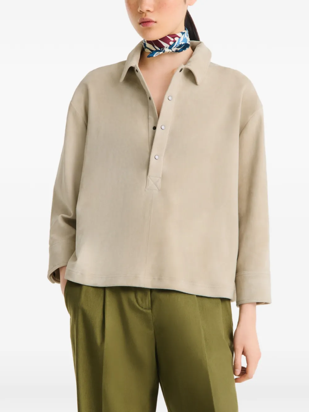 

Шелковый платок Catch The Parisian Wave Longchamp, синий