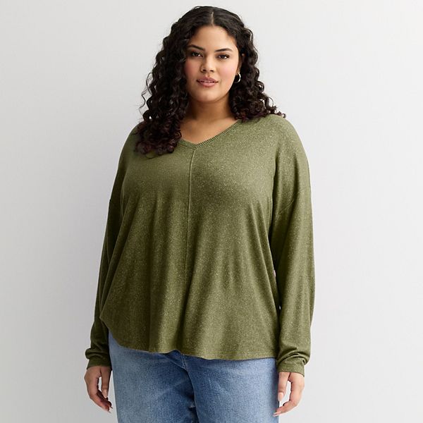 

Уютная туника с V-образным вырезом и длинными рукавами Plus size Sonoma Goods For Life, Sawyer Olive, Хаки, Уютная туника с V-образным вырезом и длинными рукавами Plus size Sonoma Goods For Life, Sawyer Olive