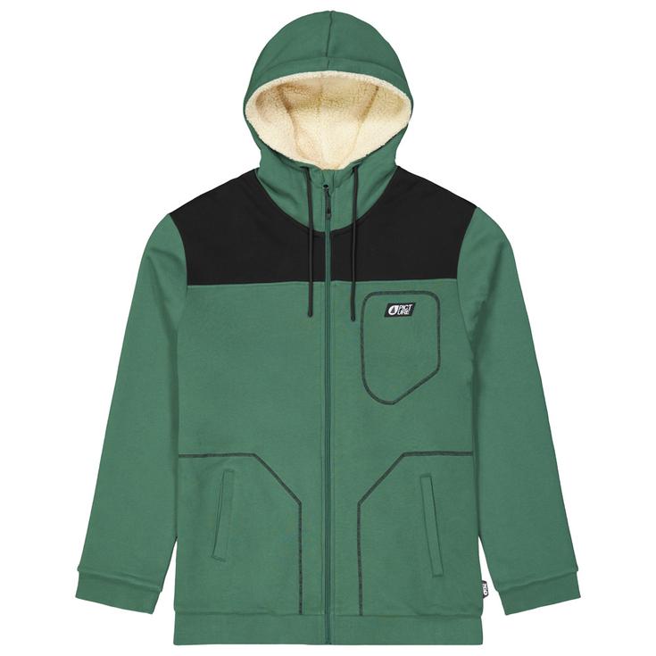 

Толстовка с капюшоном на молнии из флиса и плюша, цвет дымчатой сосны - s Picture