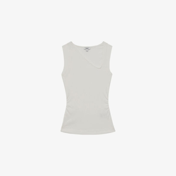 

Джерси Reiss Jody с асимметричным вырезом, белый