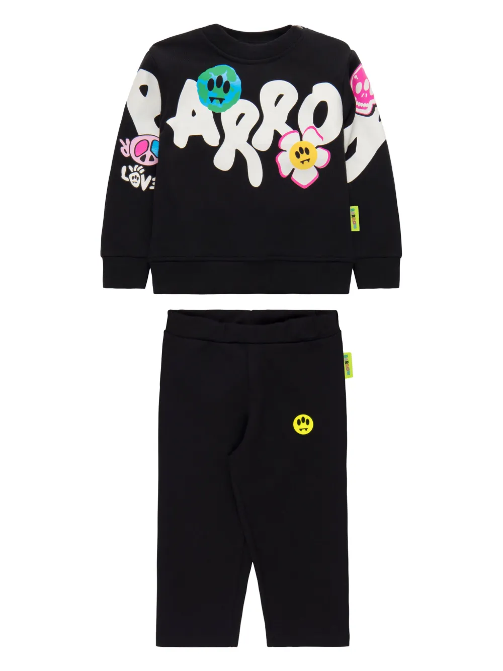 

Комплект из двух пар брюк с логотипом Barrow kids, черный