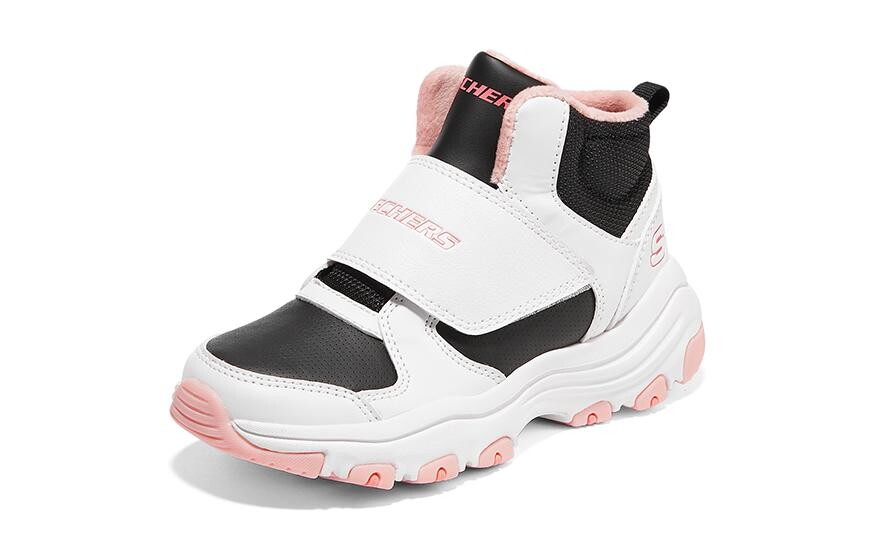 Кроссовки Skechers I-Conik Kids Lifestyle Shoes GS High-top Black/White/Pink — фото 3
