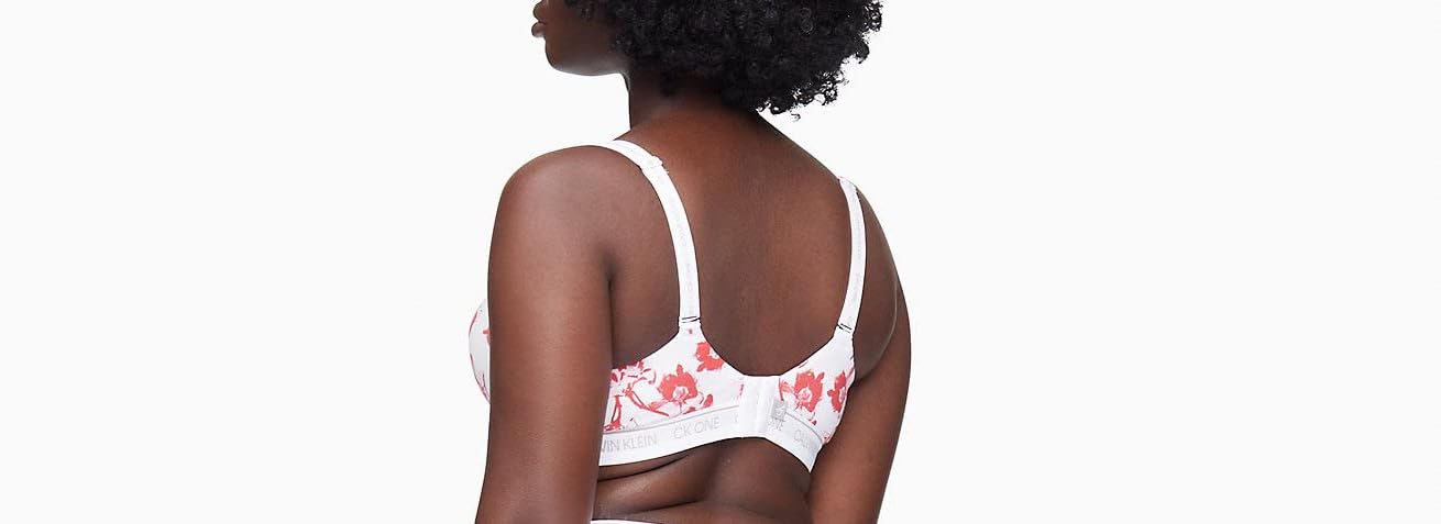 

Женские хлопковые бюстгальтеры-бралетты Calvin Klein больших размеров, 1 шт., Charming Roses(Qf5951)/White