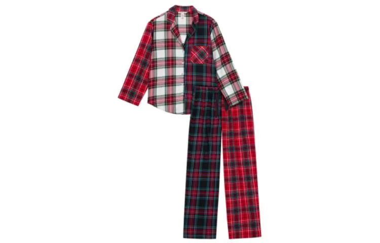 Пижамный комплект женский Victoria's Secret, Red Plaid