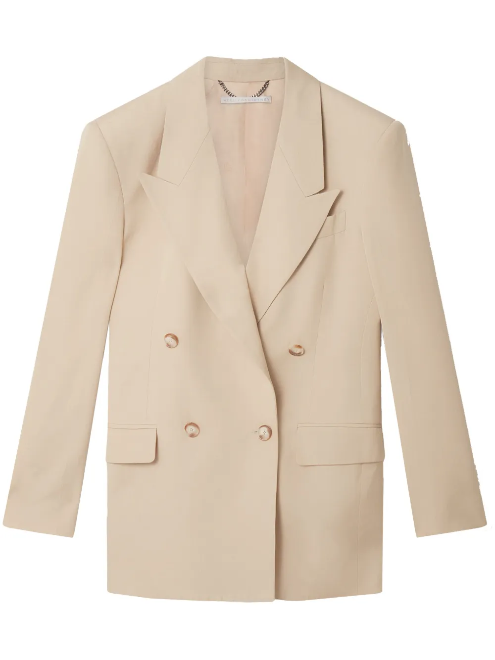 

Двубортный блейзер STELLA MCCARTNEY, нейтральный