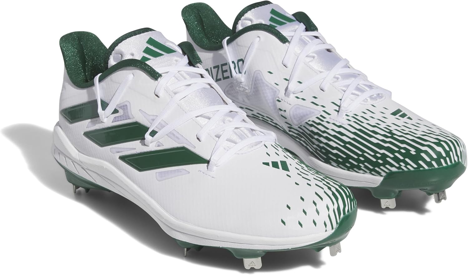 Мужские кроссовки Adidas Adizero Afterburner 9, белый/зеленый/темно-зеленый — фото 2