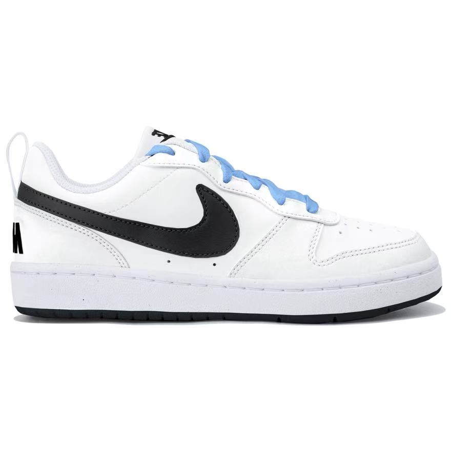 Кроссовки для скейтбординга Court Borough Low Top подростковые Nike, белый/синий — фото 3
