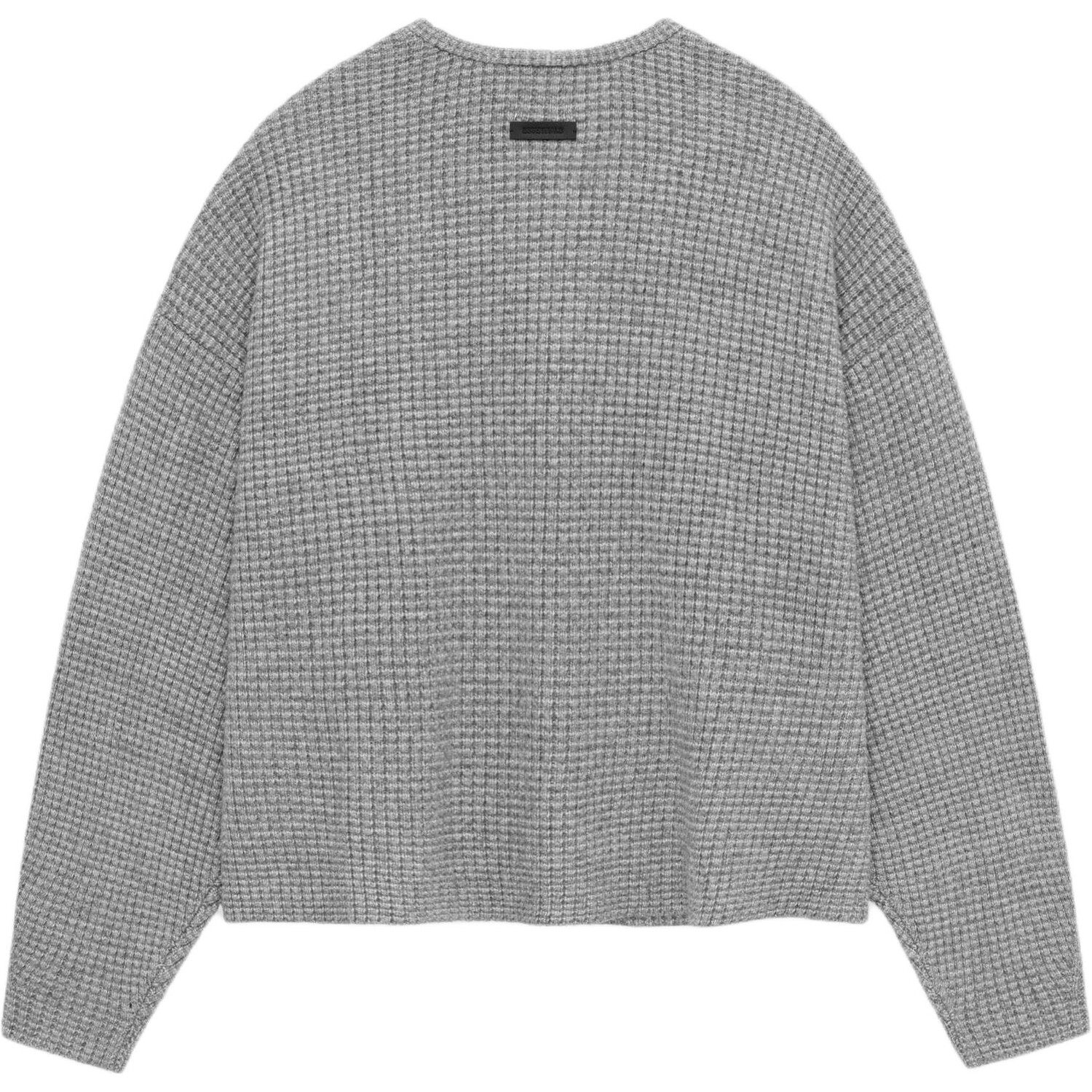 Куртка Heavy Waffle Cardigan Fear Of God Essentials, цвет Oatmeal Gray/Dark Heather — фото 2