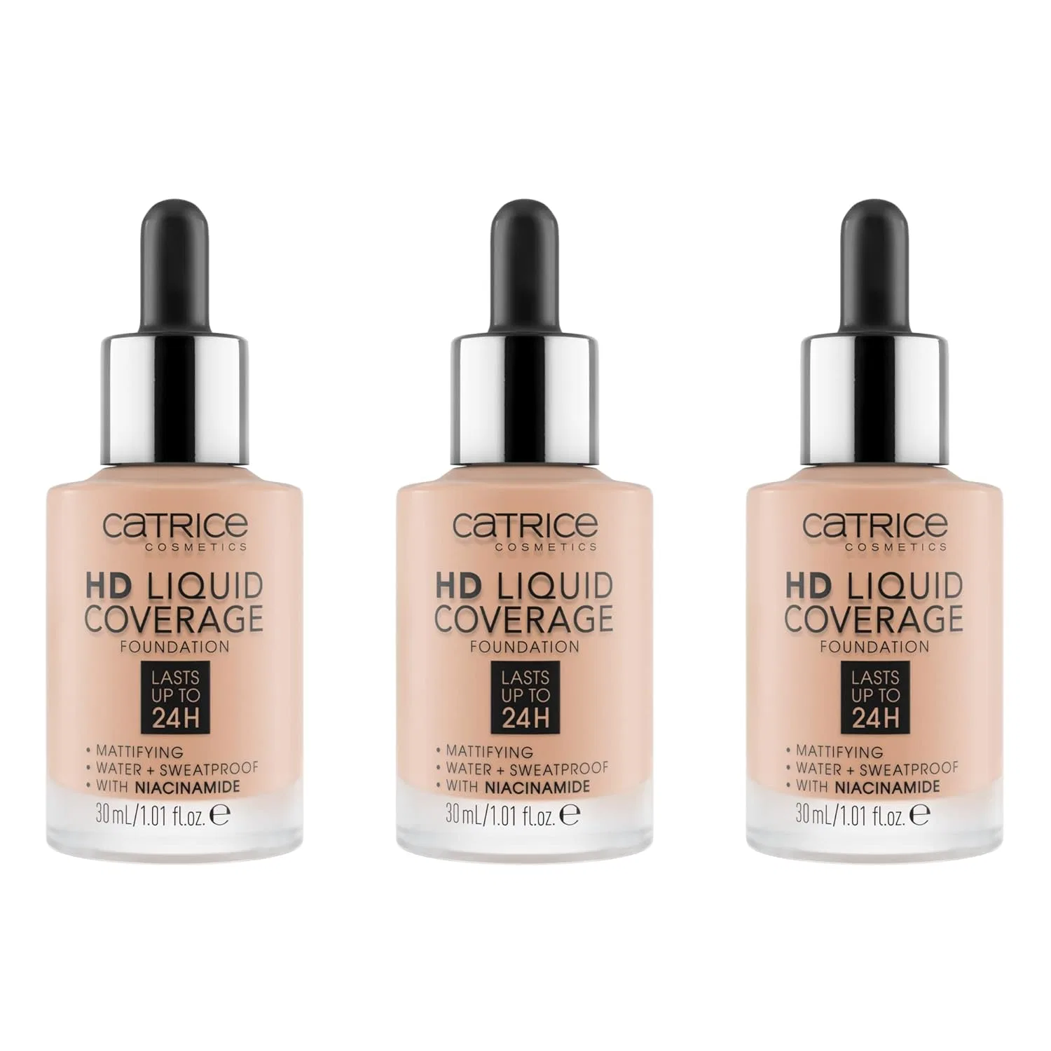 Тональный крем Catrice HD Liquid Coverage Foundation Catrice, 020 Rose Beige