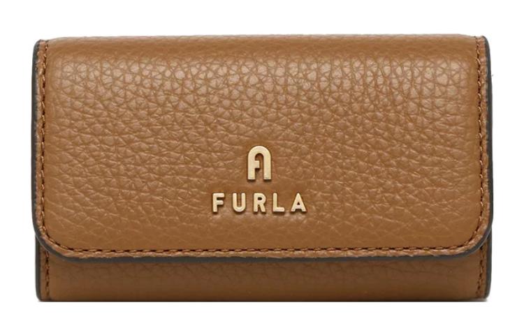 

Furla Кожаный ключница женская Камелия Браун