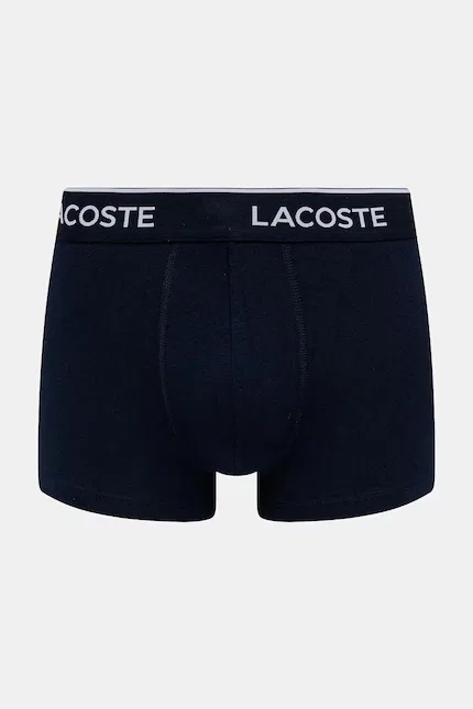 Боксеры мужские Lacoste хлопковые, набор 3 шт, синий — фото 2