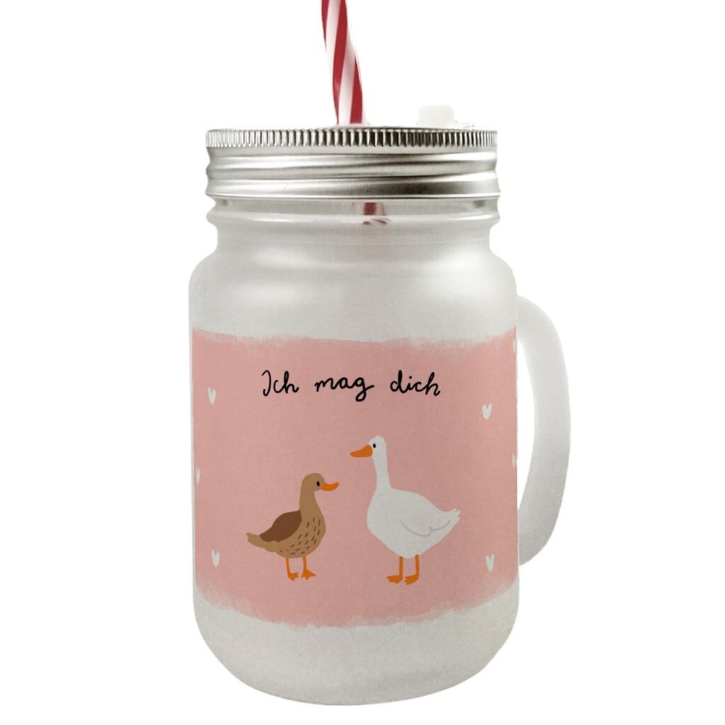 

Стакан для питья с ручкой и крышкой из-под утки и гуся с надписью «Ты мне нравишься» speecheese