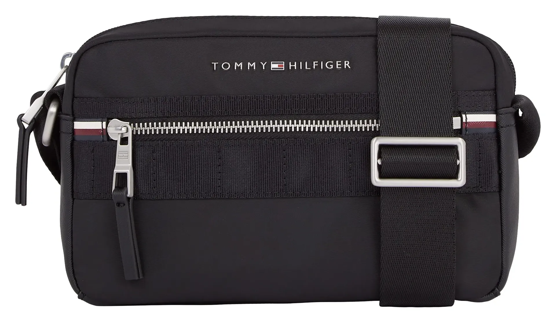 

Мини-сумка Tommy Hilfiger "TH ELEVATED NYLON EW REPORTER", мужская сумка через плечо, мужская сумка через плечо, черный