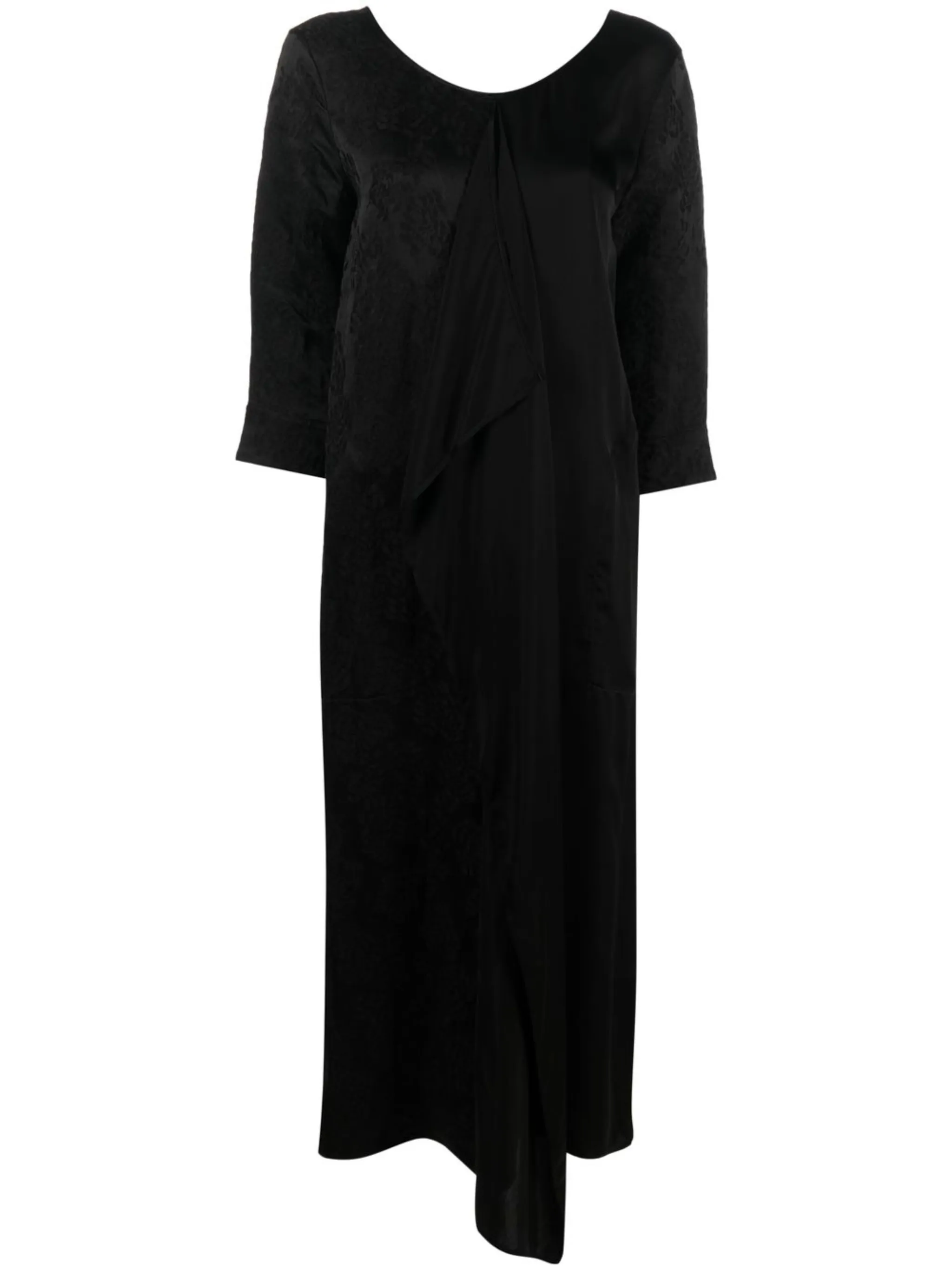 

Платье миди с драпировкой Uma Wang, черный