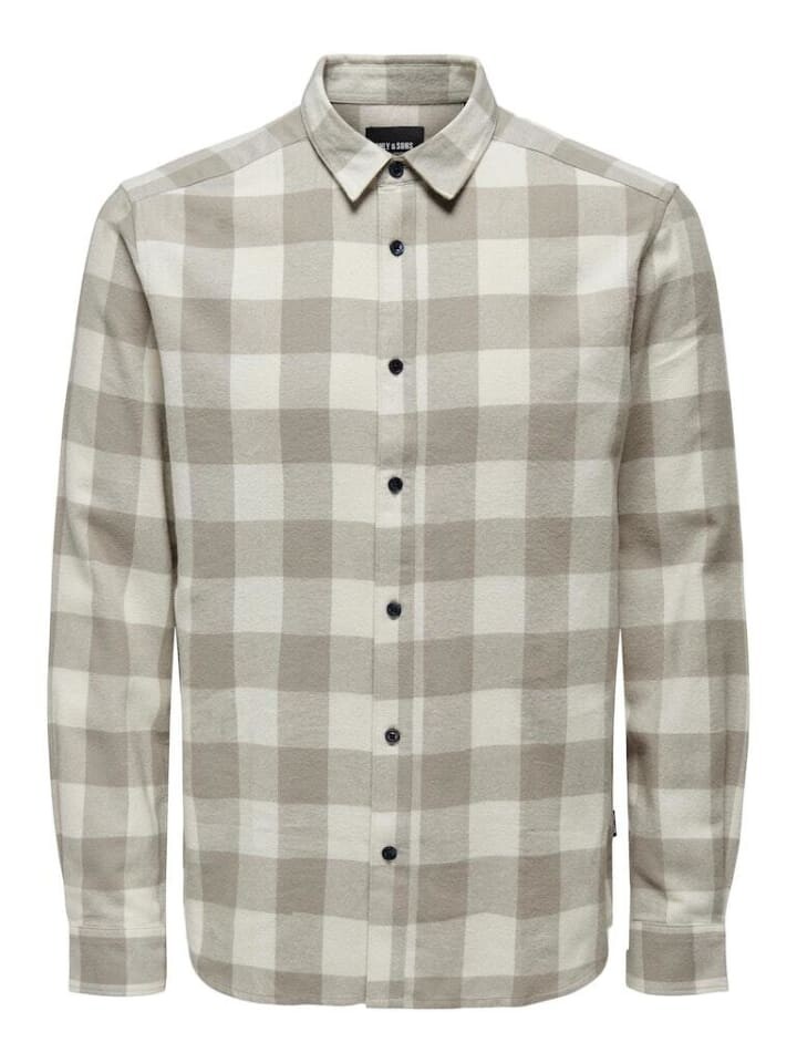 

Рубашка Only&Sons Langarmhemd, цвет antique white