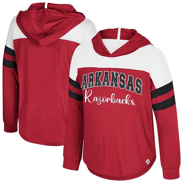 Детская толстовка с капюшоном Arkansas Razorbacks Reflection, длинный рукав Colosseum — фото 2