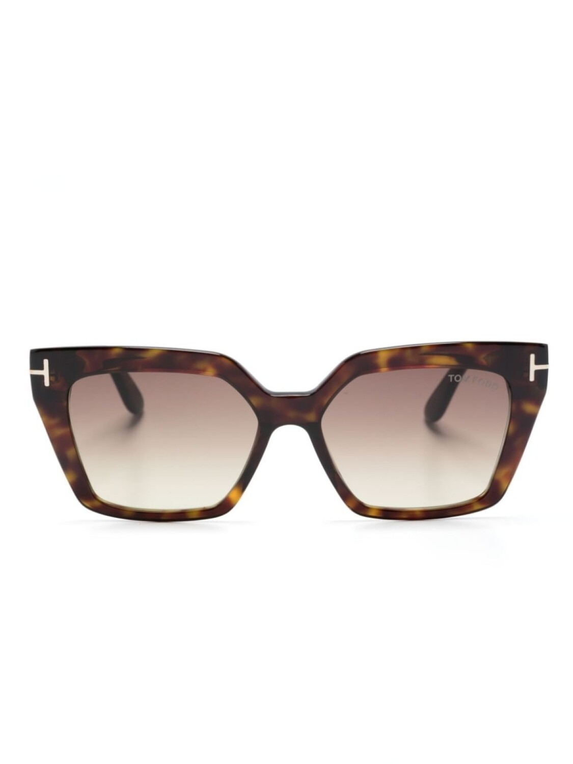 

TOM FORD Eyewear солнцезащитные очки Winona в прямоугольной оправе, коричневый