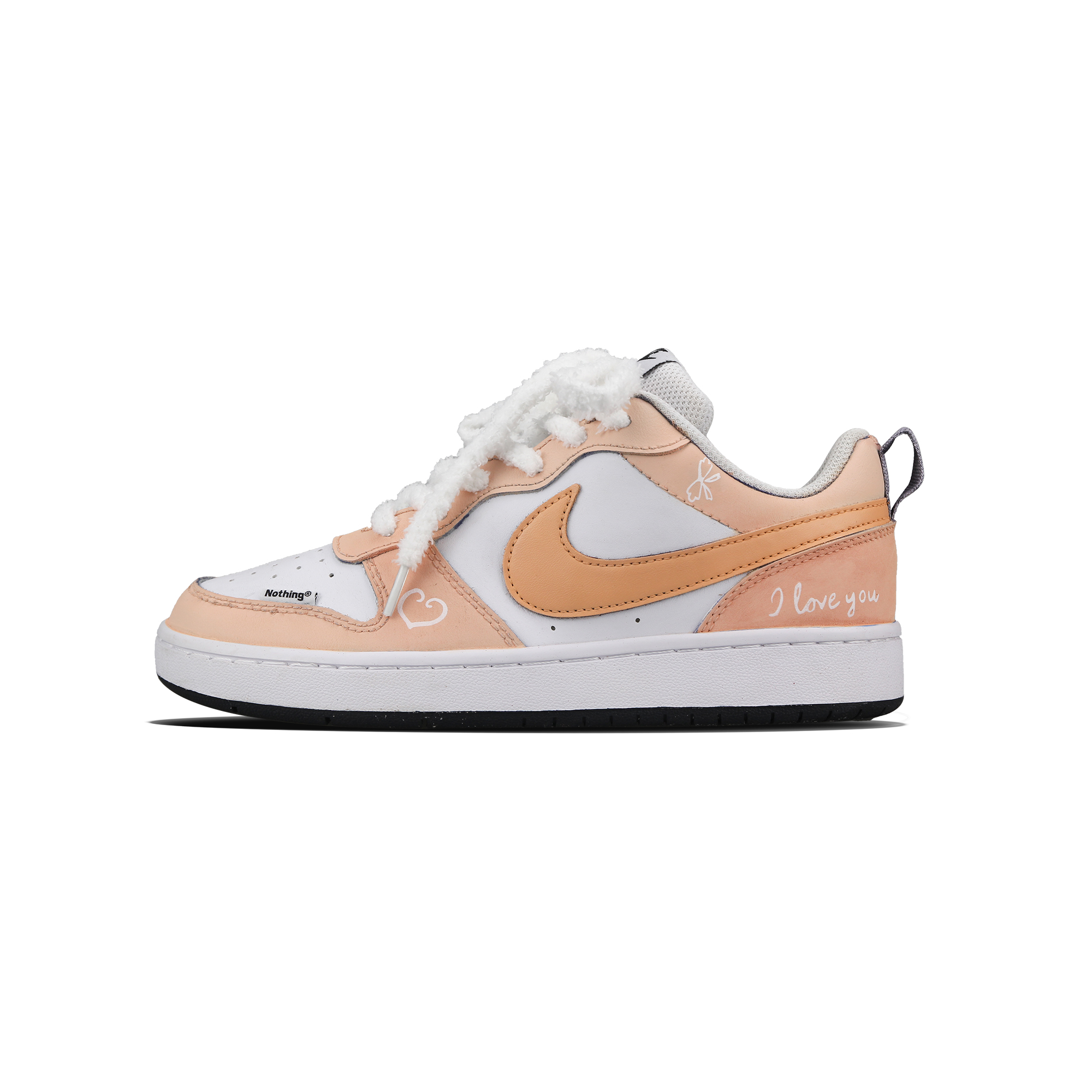 

Кроссовки Nike Court Borough 2 Skateboarding Shoes Women's Low-top Pink/white, цвет Cherry Blossom Pink