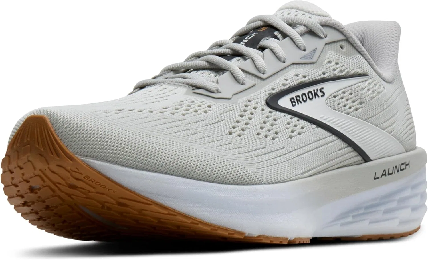 Мужские беговые кроссовки Brooks Launch 12 нейтрального цвета, Oyster White Phantom