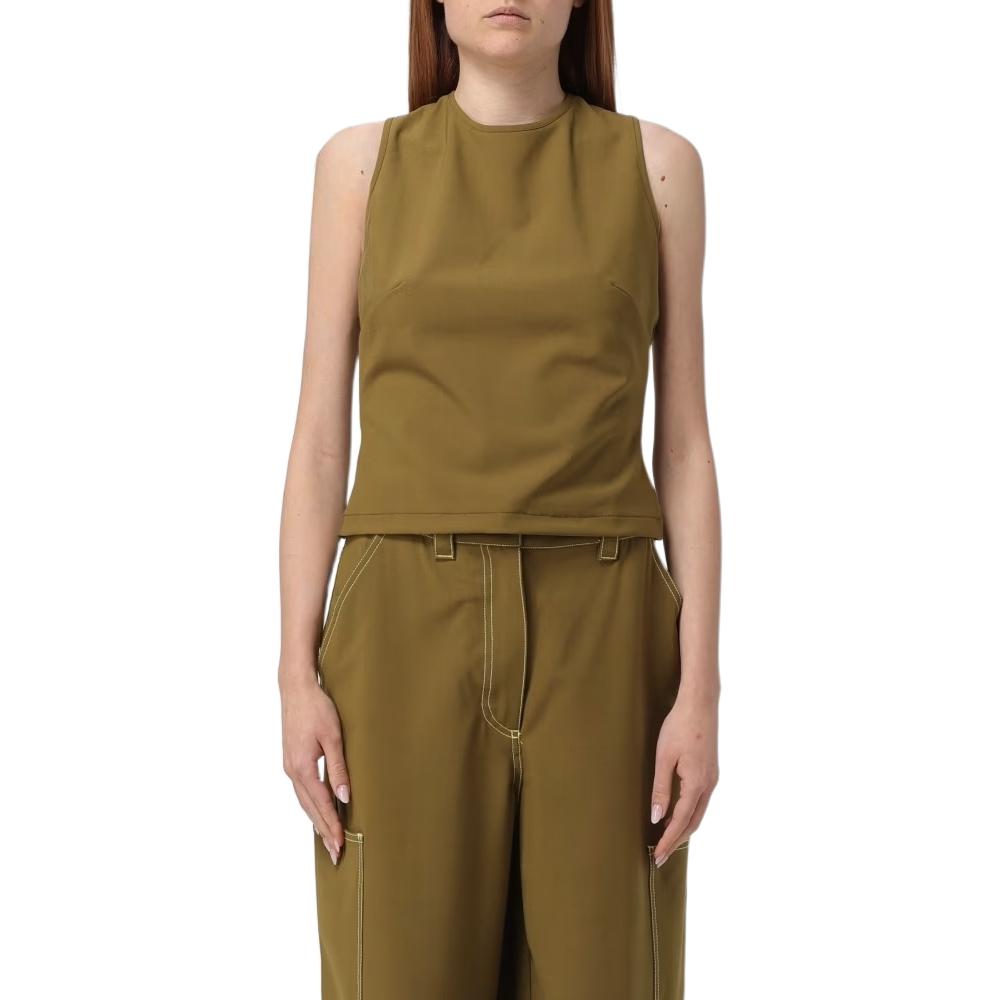 

Топ Buco с ажурными деталями Sunnei, коричневый