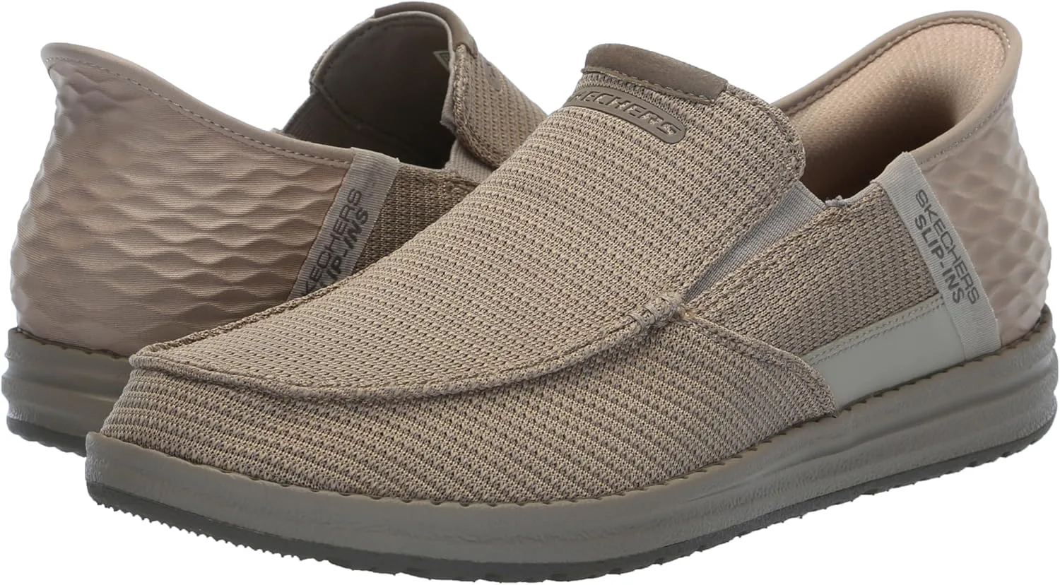 Лоферы Skechers USA Men's Mens 210840, бежевый — фото 4