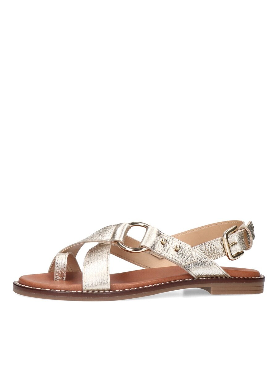 Сандалии с т-образным ремешком MANFIELD T-Bar Sandals, золотой