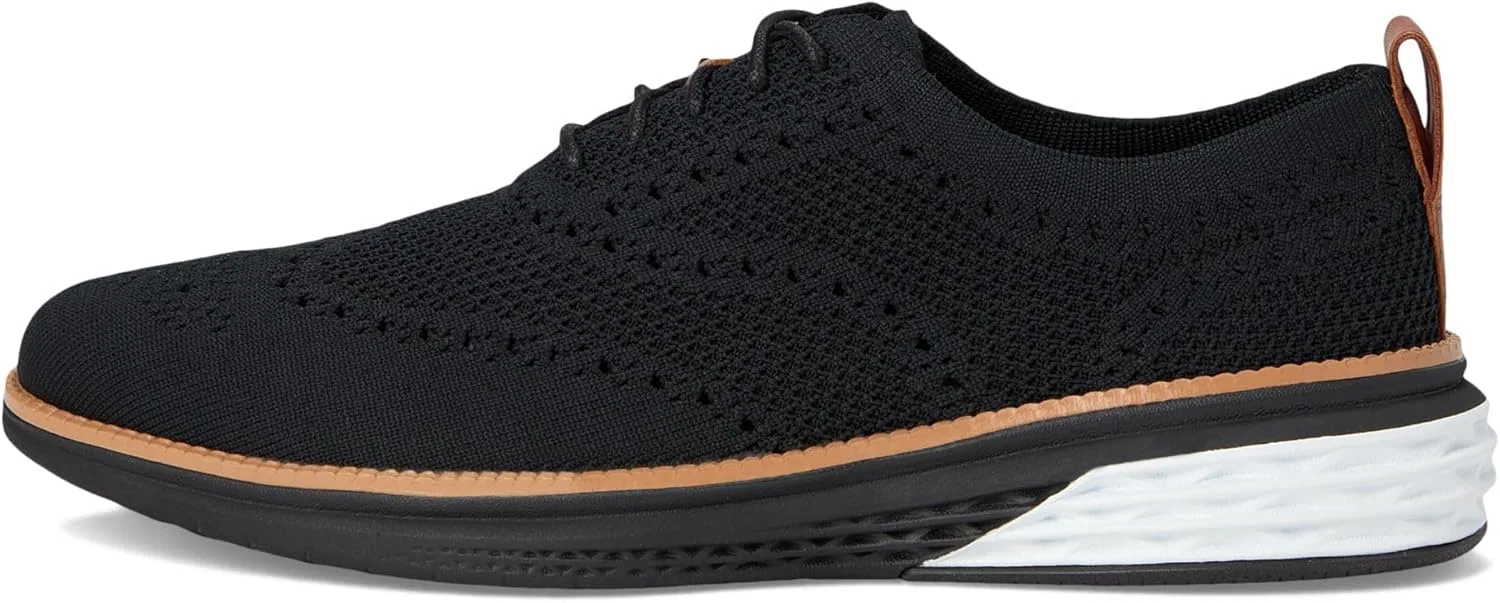Мужские туфли Cole Haan Grand Hurrion Stitchlite Wingtip Oxford, черный — фото 4