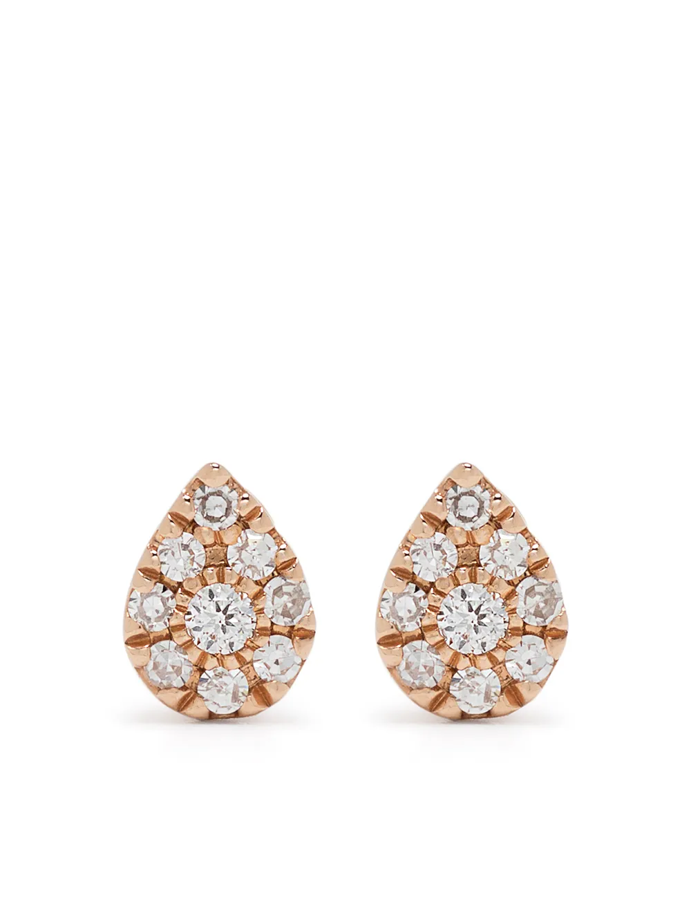 

Серьги Pear из розового золота с бриллиантами Djula, розовый