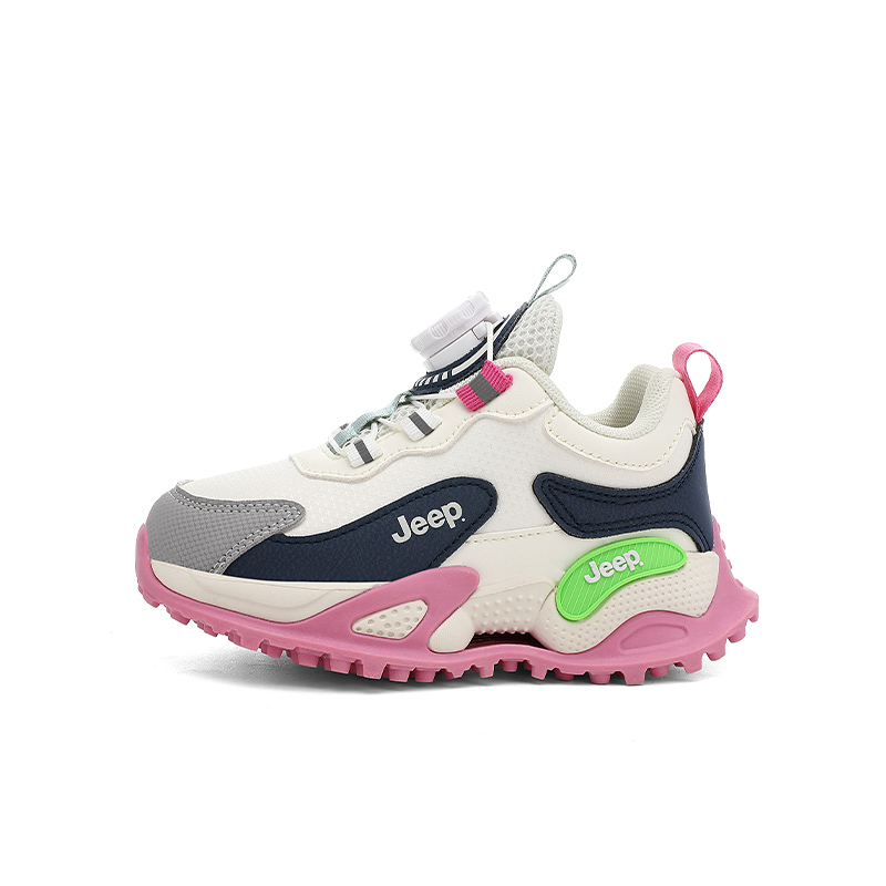 Кроссовки для бега Running Collection Kids' Jeep, черный зеленый — фото 3