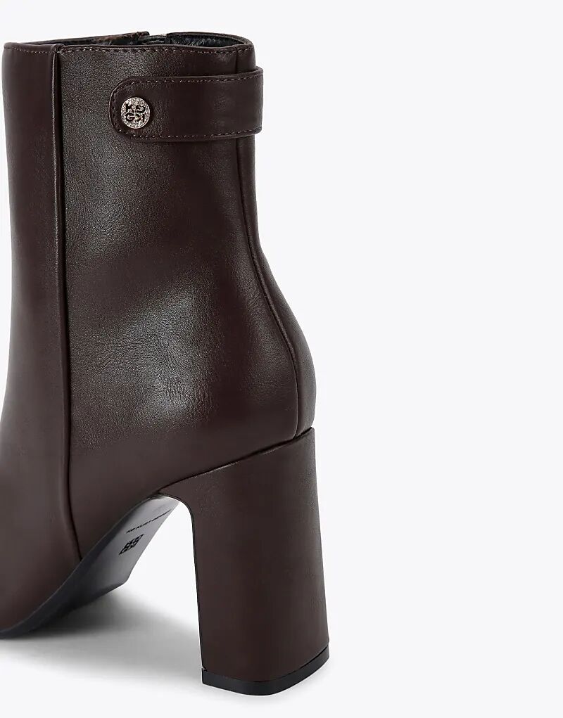 Ботинки средней высоты KG Kurt Geiger Trix темно-коричневого цвета — фото 4