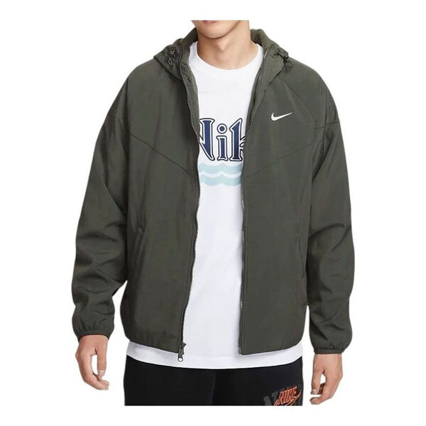 

Куртка windrunner jacket 'black' Nike, черный