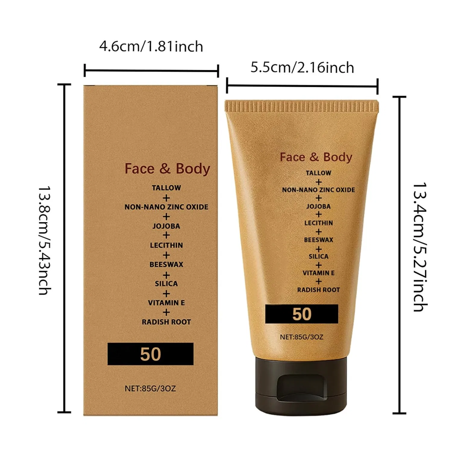Органический солнцезащитный крем SPF 50 Fravsiu — фото 2
