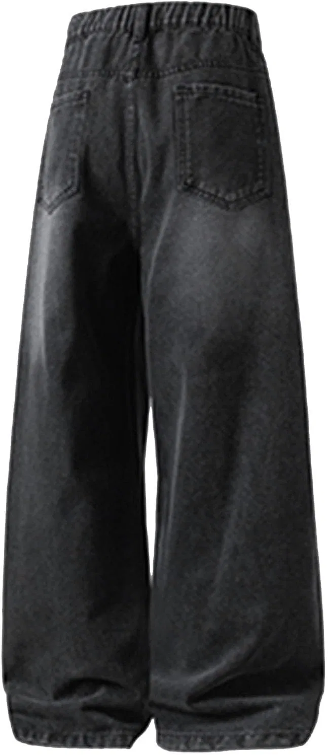 Джинсы свободные, Women's Wide Leg Jeans, D01 Blabj — фото 3